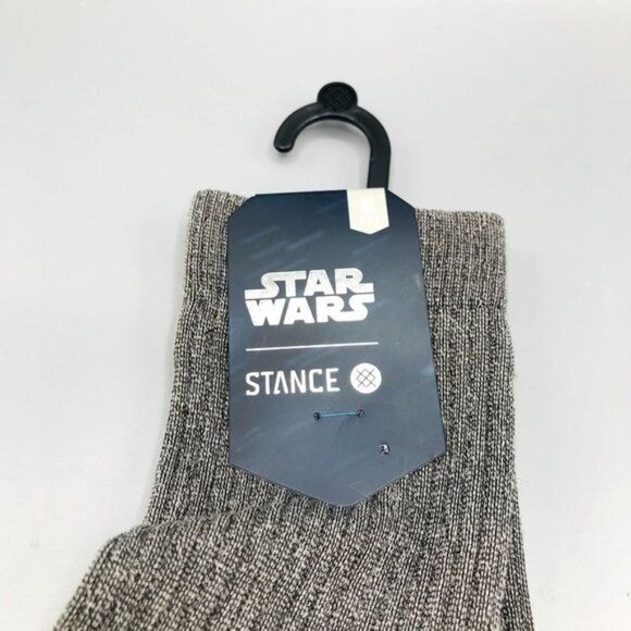 Stance Star Wars Solid Trooper Gray Men's Medium Crew Socks 6-8.5 - Picture 2 of 3